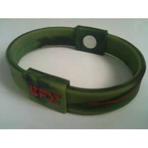 One EFX Performance Silicone Sports Wristband Bracelet Camouflage/Red 