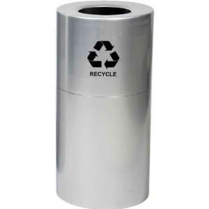  Decorative Aluminum Recycling Bin   35 Gallons
