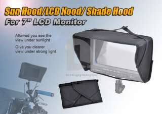 Folding LCD Sun Hood Shade Sunhood for 7 inch Monitor Camera Under 
