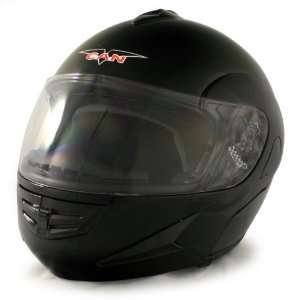 VCAN DOT Black Flip Up Shield Modular Full Face Helmet   Frontiercycle 