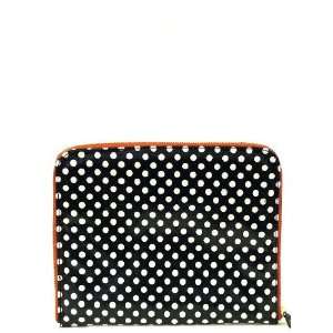  Navy Polka Dot Canvas Ipad Cover: Computers & Accessories