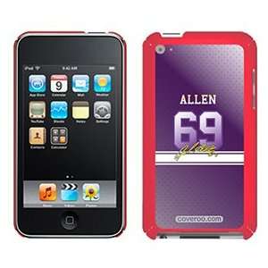  Jared Allen Color Jersey on iPod Touch 4G XGear Shell Case 