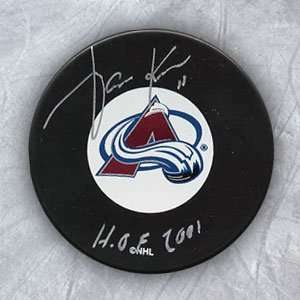  JARI KURRI Colorado Avalanche SIGNED Hockey Puck Sports 