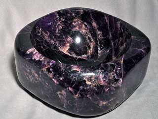 Gorgeous 8.5lb Amethyst Polished Crystal Bowl  