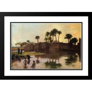  Gerome, Jean Leon 24x18 Framed and Double Matted Bathers 