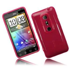  Modern Tech HTC Evo 3D Pink Soft Gel Case Cover: Cell 