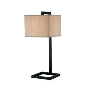  Kenroy Home 21079ORB 4 Square Table Lamp, Oil Rubbed 