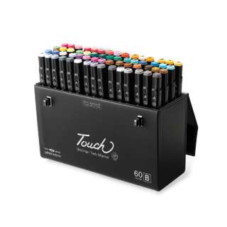 SHINHAN New Touch Twin Markers Dual Point 60 Colors B  