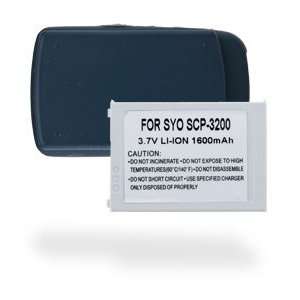  Sanyo 3200 Blue Lithium Ion 1600 mAh Extended Battery 