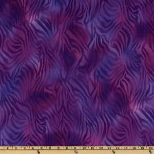  44 Wide Born To Be Wild Zebra Purple Fabric By The Yard 