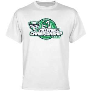  MAC Gear White MAC 2010 Volleyball Championships T shirt 