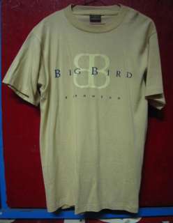 BIG Bird sesame street cotton yellow T Shirt M  