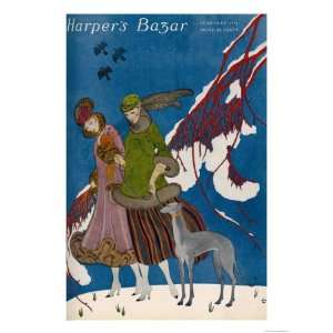  Harpers Bazaar, February 1916 Premium Poster Print, 18x24 