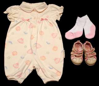 BABY GIRL CLOTHES LOT 3 MONTHS SMALL 3 6 MONTHS 3 9 MONTHS + SHOES 