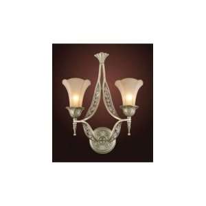  Trump Home 3824 2 Chelsea 2 Light Wall Sconce in Aged Silver