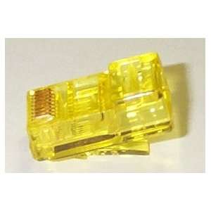  R.J. Enterprises 8X8 CP YE RJ45 Crystal Plug Yellow 