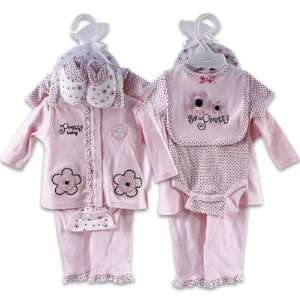   : Sandy&Simon Baby Layette Gift Set For Girls 2 Sets on Hanger: Baby