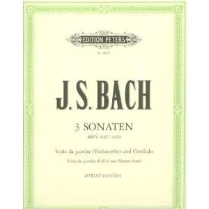  Bach Three Viola Da Gamba Sonatas, BWV 1027 1029/Forbes 
