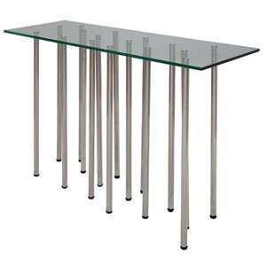  Nuevo Living Sonnet Large Console in Polished Stainless 