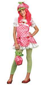 Strawberry Shortcake Pink Dress DLX Tween Teen Costume  