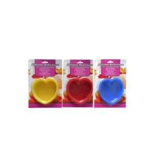  Bulk Pack of 48   Silicone bakeware, heart shaped (Each 