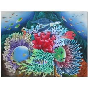  Tulamben Marine Life Painting~Oil On Canvas~Bali Art