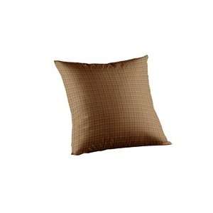  Brown Light Checks, Fabric Throw Pillow 16 X 16 In.: Home 