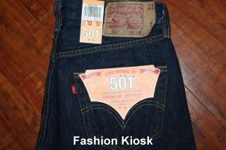 LEVIS 501 0115 Original Straight Indigo Pre Washed Jeans 30 31 32 33 