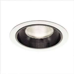   Recessed Trim with Shallow Step Baffle Finish Black baffle/White trim