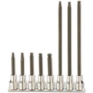 Beta 920BP/SB8 1/2 Drive Hex Socket Driver Set, 8 Pieces ranging from 