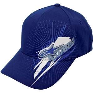  Alpinestars Jagged Mens Flexfit Casual Hat/Cap   Blue 
