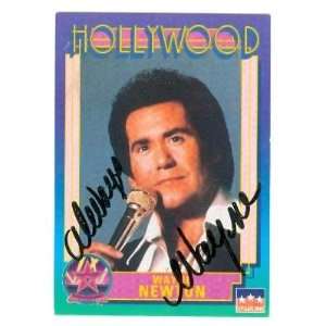  Wayne Newton Autographed Hollywood Walk of Fame Trading 