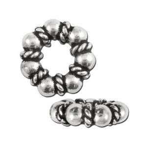  10mm Silver Plated Bali Style Spacer: Jewelry