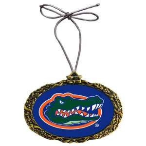  Florida Gators   Classic Logo   Gold Holiday Ornament 
