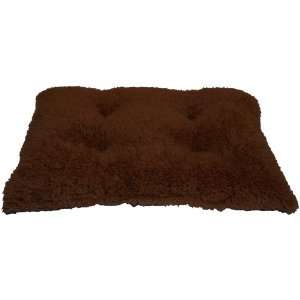   Pet 35 Inch by 22 Inch Faux Fur Tufted Kennel Pad, Brown