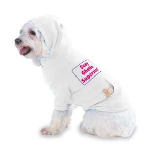 SEXY GHETTO SUPERSTAR Hooded (Hoody) T Shirt with pocket for your Dog 