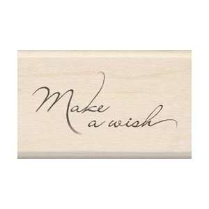  Wood Mounted Rubber Stamp   Make a Wish Arts, Crafts 
