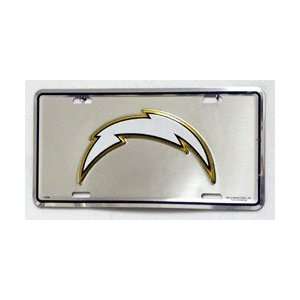  San Diego Chargers 3D Metal License Plate Sign Nfl Yell 