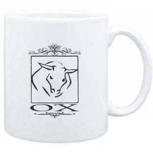 Mug White  Ox  Zodiacs 