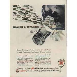   100 Octane Aviation Gasoline.  1944 TEXACO / The Texas Company Ad