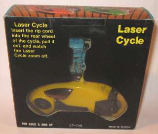 1981 Toy City Disney Tron Yellow Lightcycle MISB  