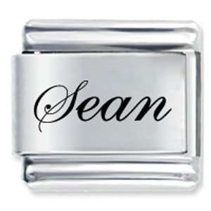    Edwardian Script Font Name Sean Italian Charms: Pugster: Jewelry