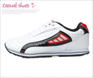 Hippo White Mens Sports Club Running Sneakers Shoes  