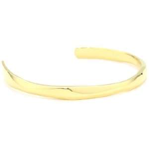 Bare Bones 14 Karat Gold Plated Basic Cuff Bracelet