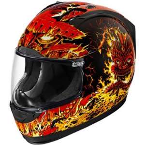  ICON HELMET FREAKY TIKI BLK 3X 0101 5455 Automotive