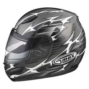 Max GM48S Helmet , Color Dk Silver/Black/White, Size Lg 648546 TC 