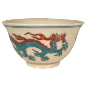   and Phoenix Offering Bowl Porcelain Buddhist Altar 