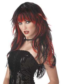 Brand New Tempting Tresses Costume Wig Red/Black 70056  