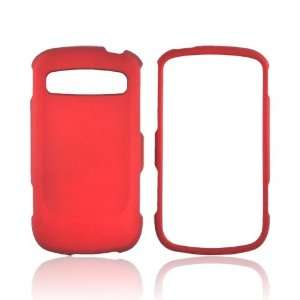   Red Rubberized Hard Plastic Case For Samsung Rookie R720: Electronics