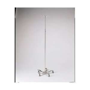  Pedigo Foot Operated 5 Leg Base SS IV Stand With 4 Hook 